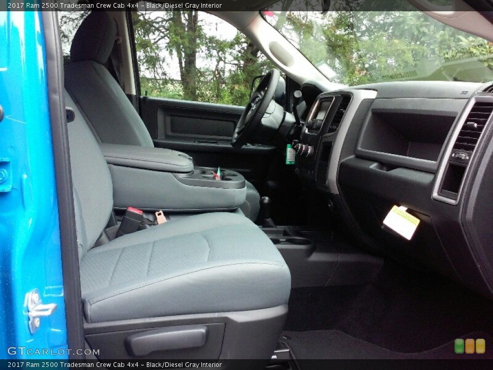 Black/Diesel Gray Interior Front Seat for the 2017 Ram 2500 Tradesman Crew Cab 4x4 #116005311