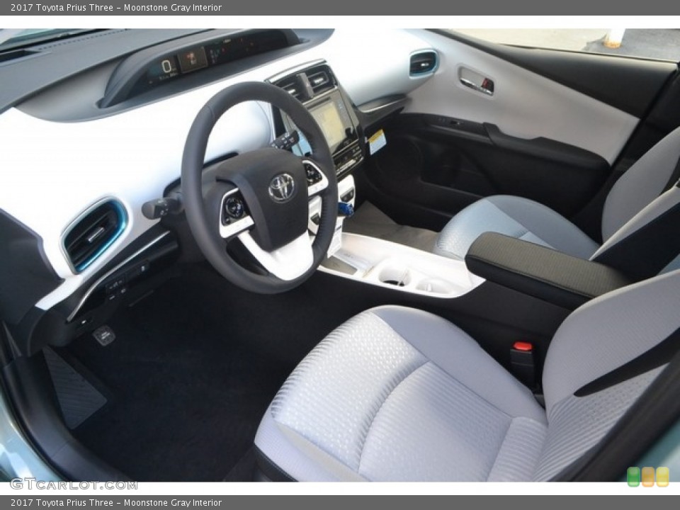 Moonstone Gray Interior Photo for the 2017 Toyota Prius Three #116005314