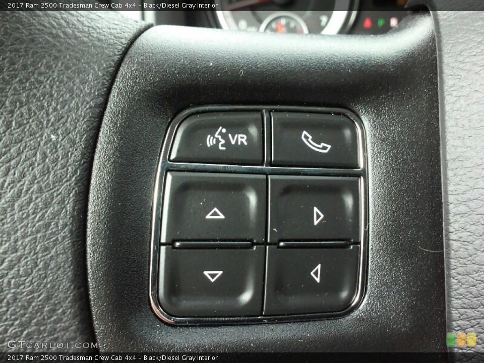Black/Diesel Gray Interior Controls for the 2017 Ram 2500 Tradesman Crew Cab 4x4 #116005362