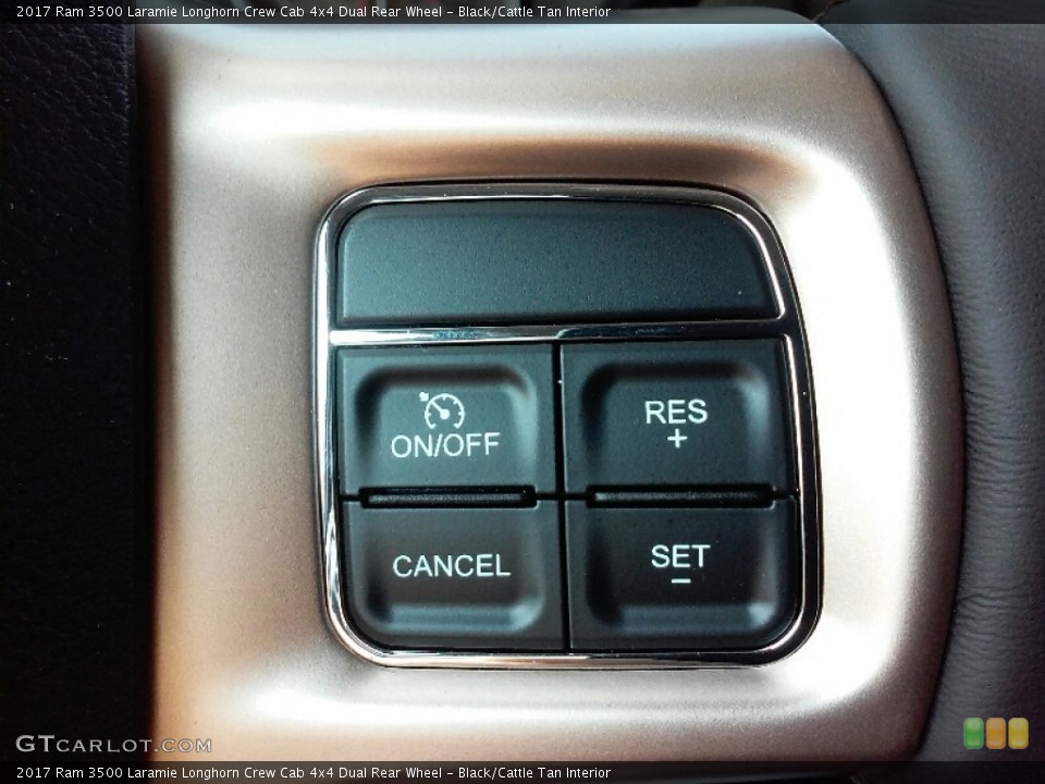 Black/Cattle Tan Interior Controls for the 2017 Ram 3500 Laramie Longhorn Crew Cab 4x4 Dual Rear Wheel #116006010