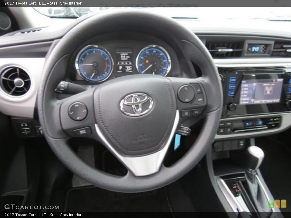 Steel Gray Interior Steering Wheel for the 2017 Toyota Corolla LE #116006232