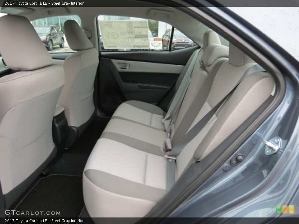 Steel Gray Interior Rear Seat for the 2017 Toyota Corolla LE #116006253
