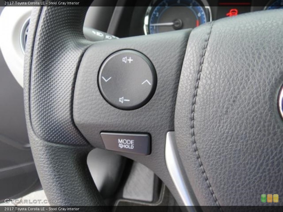 Steel Gray Interior Controls for the 2017 Toyota Corolla LE #116006355