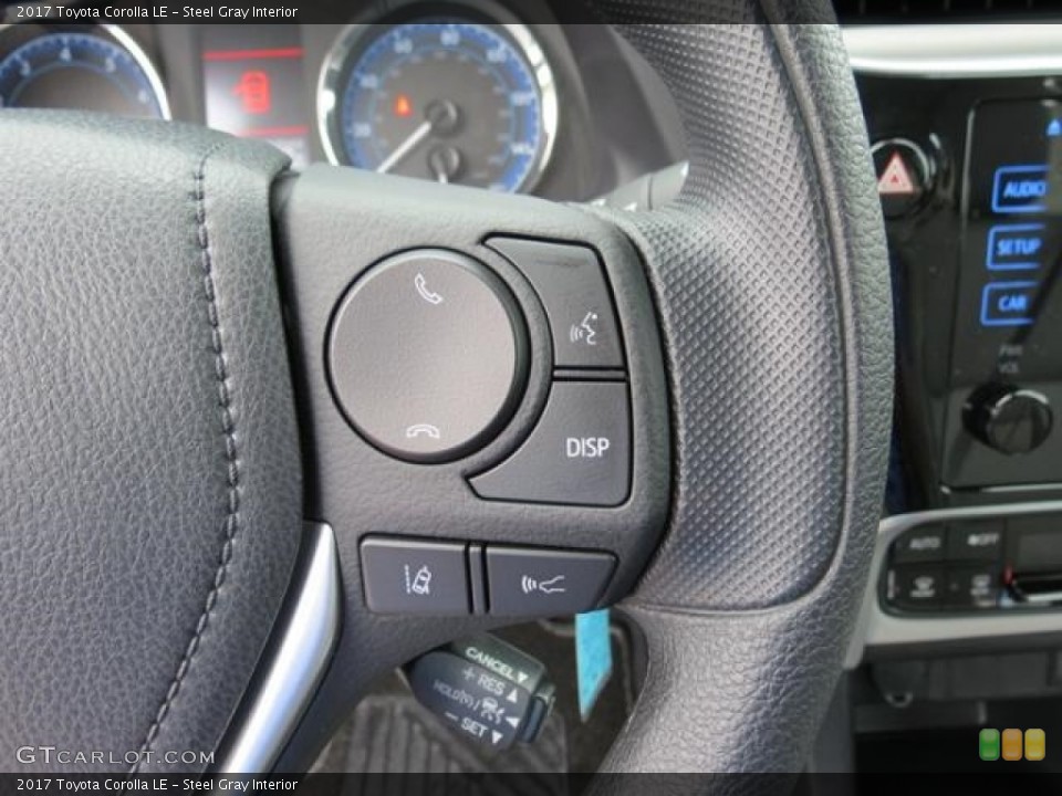 Steel Gray Interior Controls for the 2017 Toyota Corolla LE #116006376