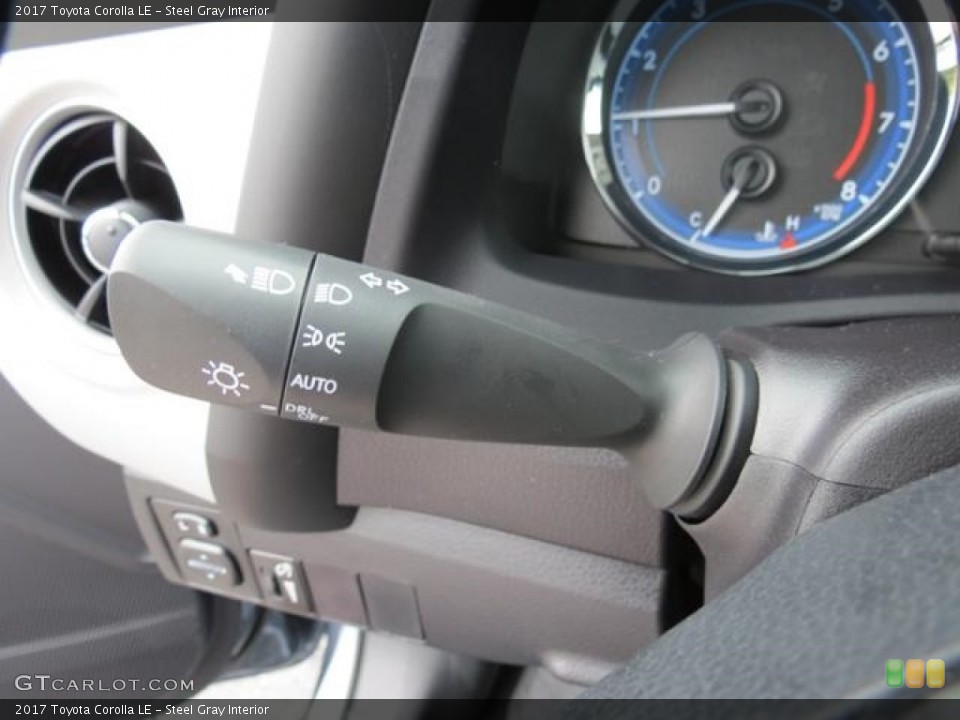Steel Gray Interior Controls for the 2017 Toyota Corolla LE #116006403