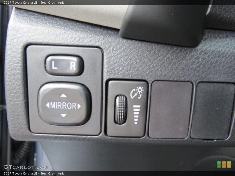 Steel Gray Interior Controls for the 2017 Toyota Corolla LE #116006478