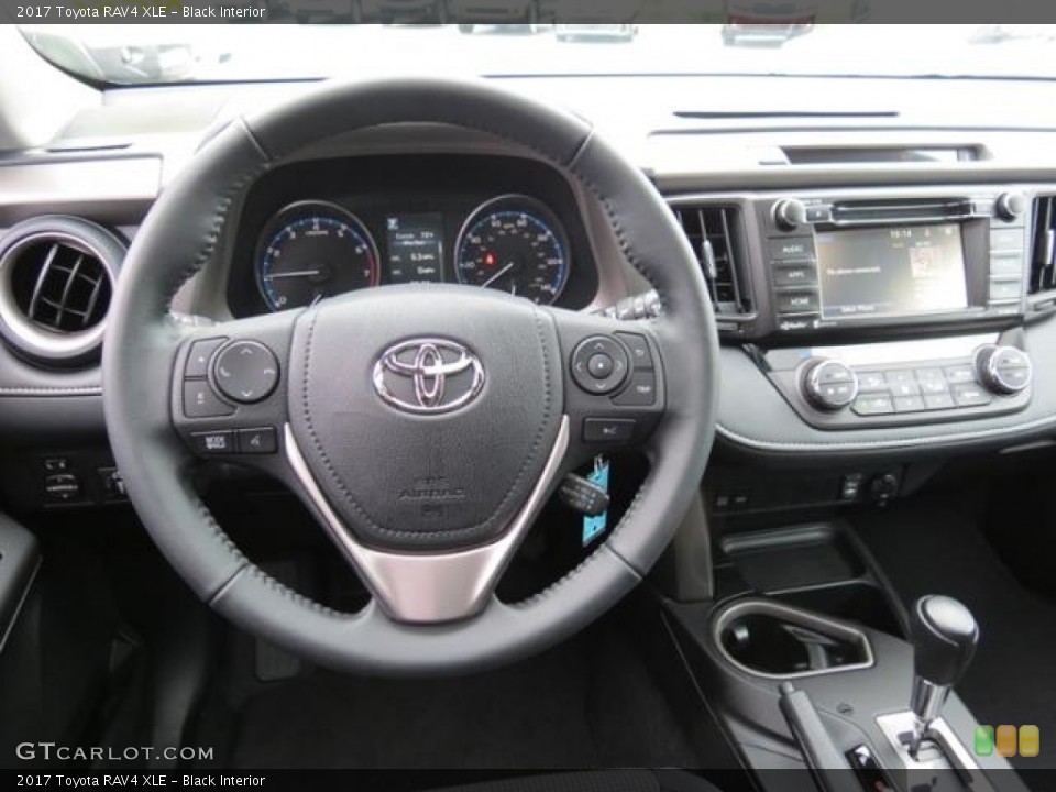 Black Interior Dashboard for the 2017 Toyota RAV4 XLE #116006655