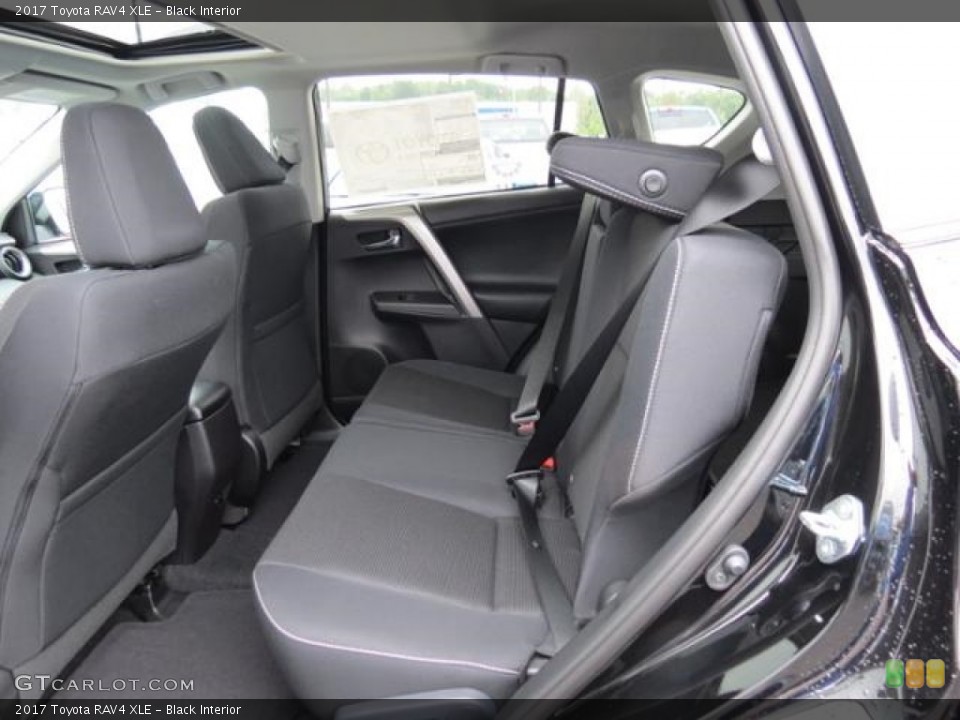 Black Interior Rear Seat for the 2017 Toyota RAV4 XLE #116006670