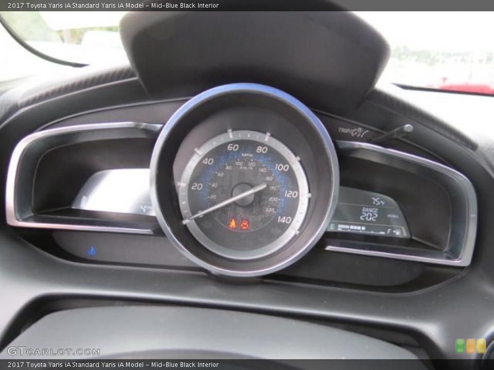 Mid-Blue Black Interior Gauges for the 2017 Toyota Yaris iA  #116008152