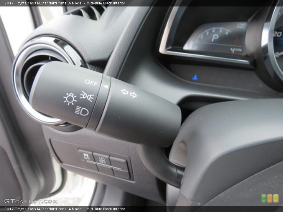 Mid-Blue Black Interior Controls for the 2017 Toyota Yaris iA  #116008196