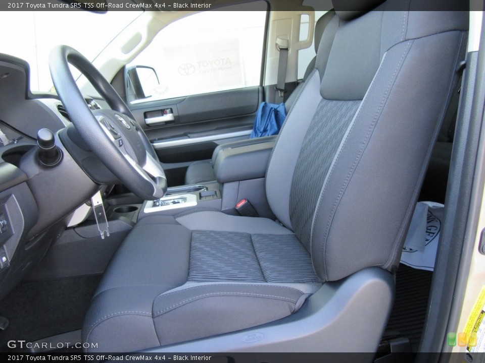 Black Interior Photo for the 2017 Toyota Tundra SR5 TSS Off-Road CrewMax 4x4 #116008257
