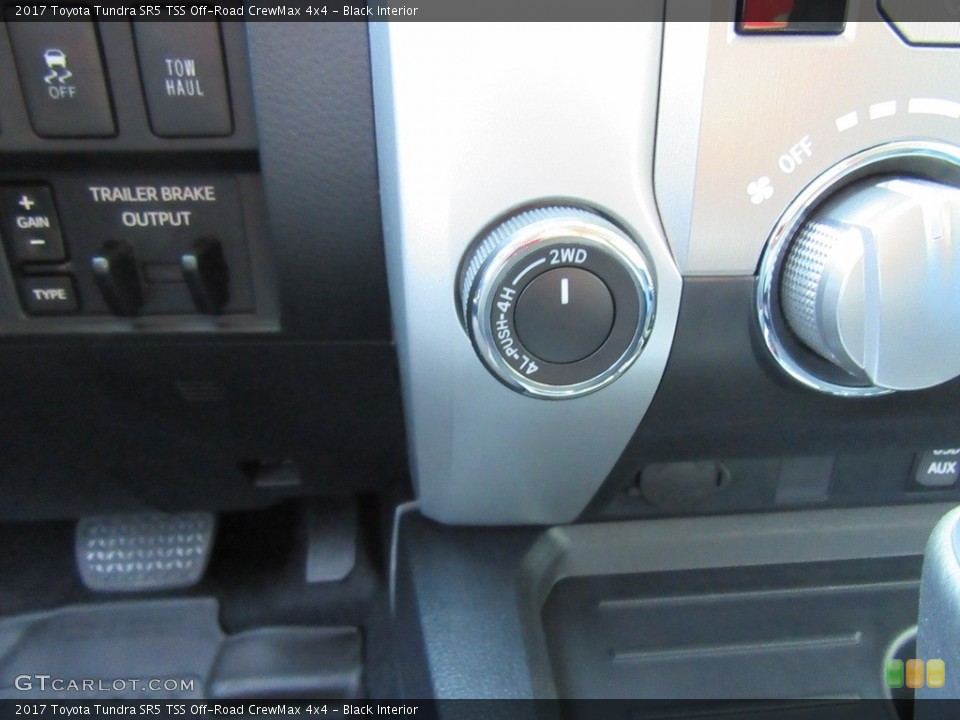 Black Interior Controls for the 2017 Toyota Tundra SR5 TSS Off-Road CrewMax 4x4 #116008401