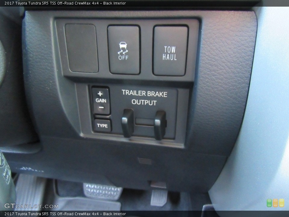 Black Interior Controls for the 2017 Toyota Tundra SR5 TSS Off-Road CrewMax 4x4 #116008452