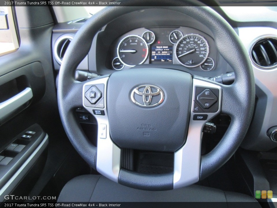 Black Interior Steering Wheel for the 2017 Toyota Tundra SR5 TSS Off-Road CrewMax 4x4 #116008481