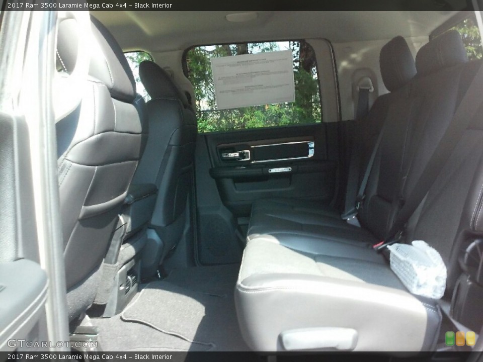 Black Interior Rear Seat for the 2017 Ram 3500 Laramie Mega Cab 4x4 #116008623