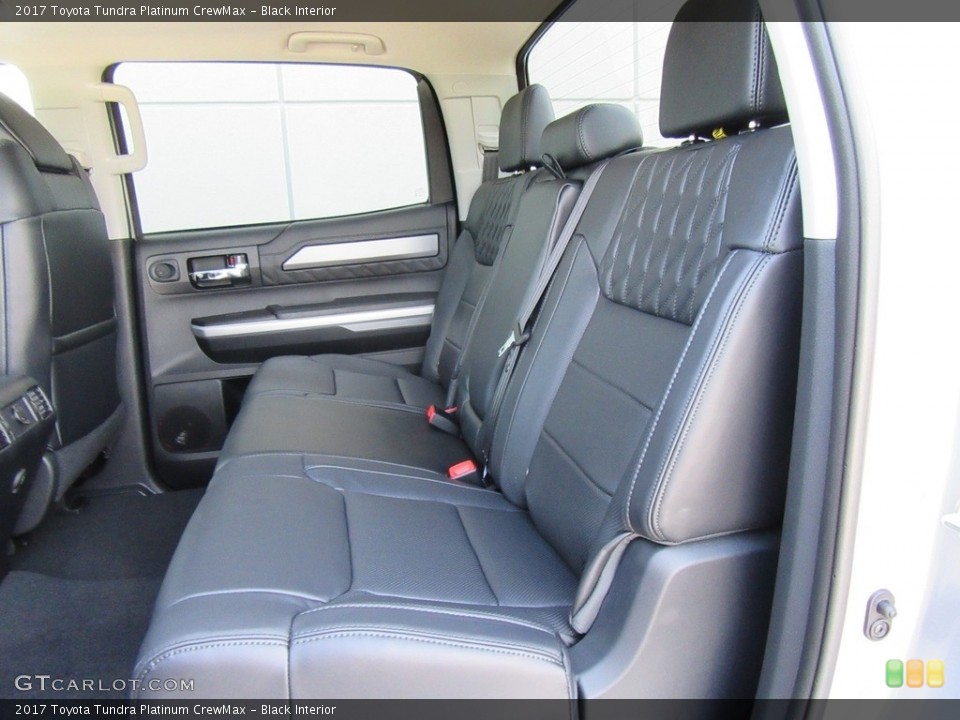 Black Interior Rear Seat for the 2017 Toyota Tundra Platinum CrewMax #116008917