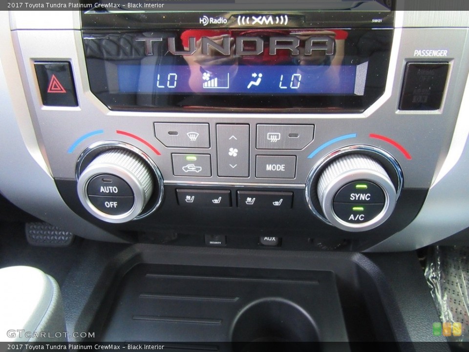 Black Interior Controls for the 2017 Toyota Tundra Platinum CrewMax #116009124