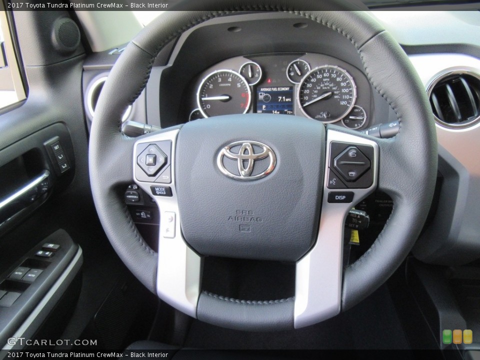 Black Interior Steering Wheel for the 2017 Toyota Tundra Platinum CrewMax #116009190