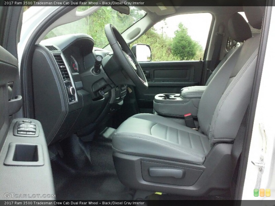 Black/Diesel Gray Interior Photo for the 2017 Ram 3500 Tradesman Crew Cab Dual Rear Wheel #116009318