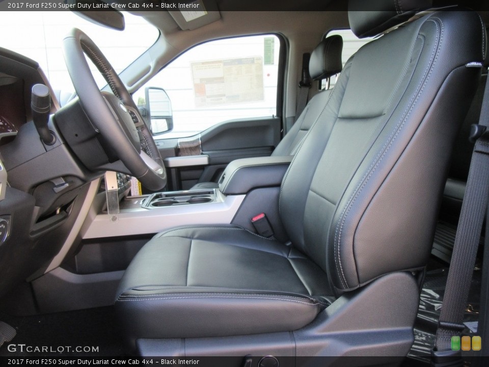 Black Interior Photo for the 2017 Ford F250 Super Duty Lariat Crew Cab 4x4 #116013234