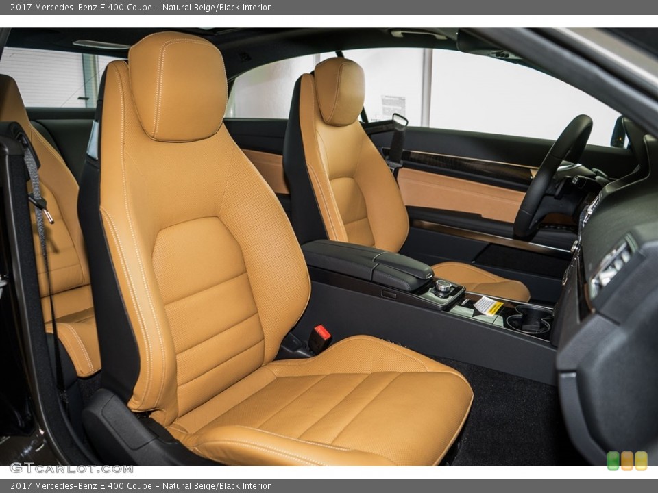 Natural Beige/Black Interior Photo for the 2017 Mercedes-Benz E 400 Coupe #116013385