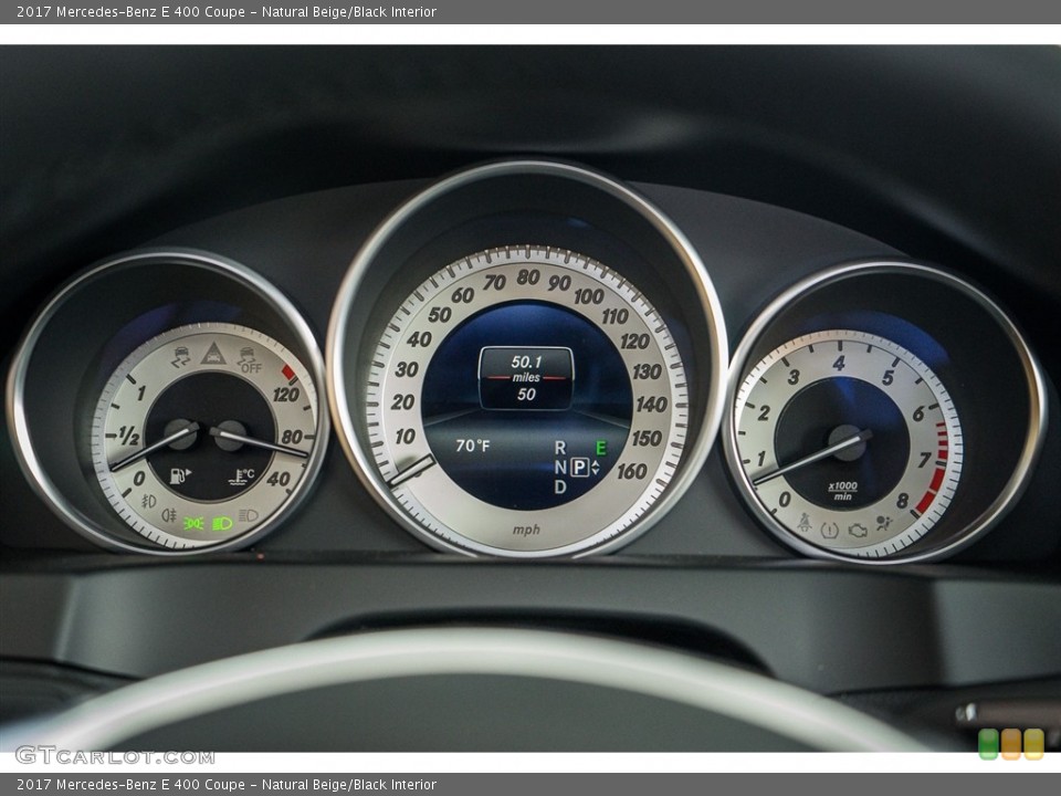Natural Beige/Black Interior Gauges for the 2017 Mercedes-Benz E 400 Coupe #116013480