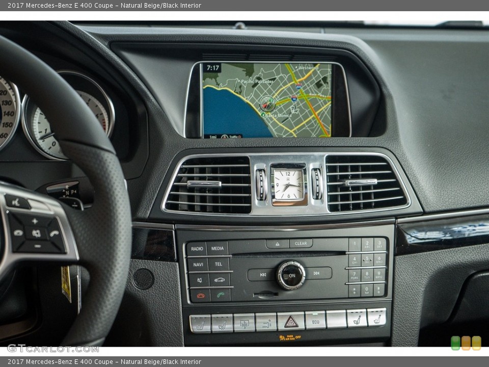 Natural Beige/Black Interior Controls for the 2017 Mercedes-Benz E 400 Coupe #116013504