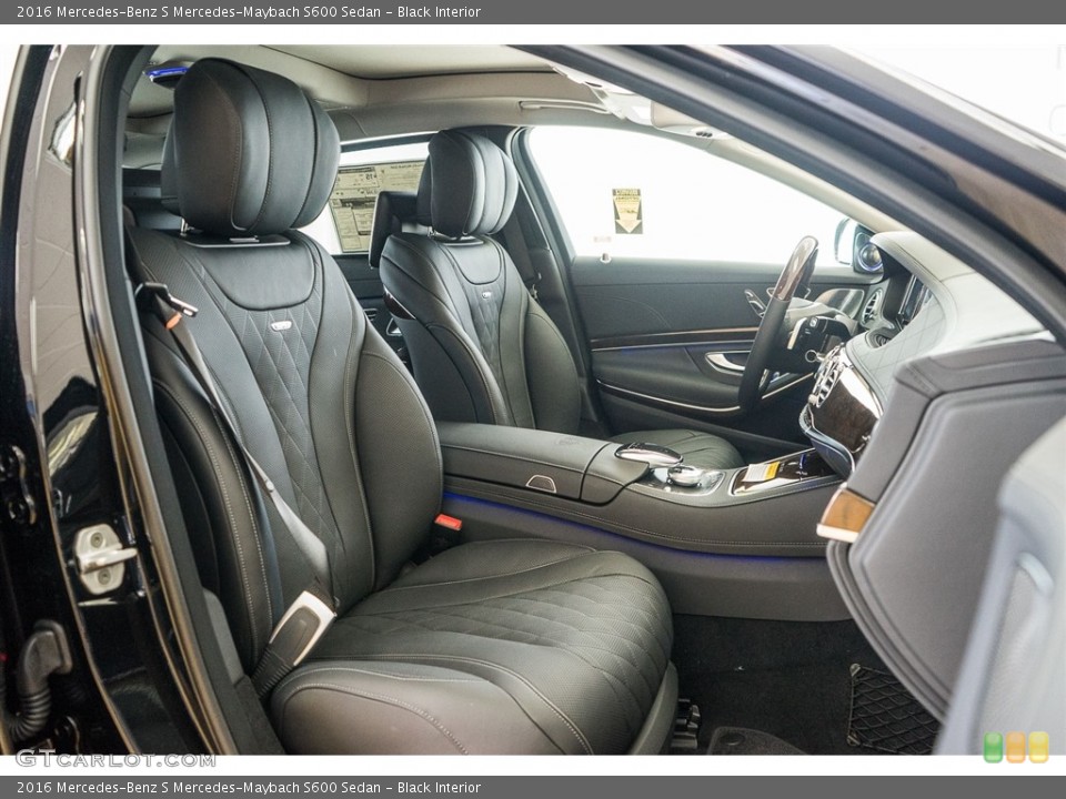 Black Interior Photo for the 2016 Mercedes-Benz S Mercedes-Maybach S600 Sedan #116015114