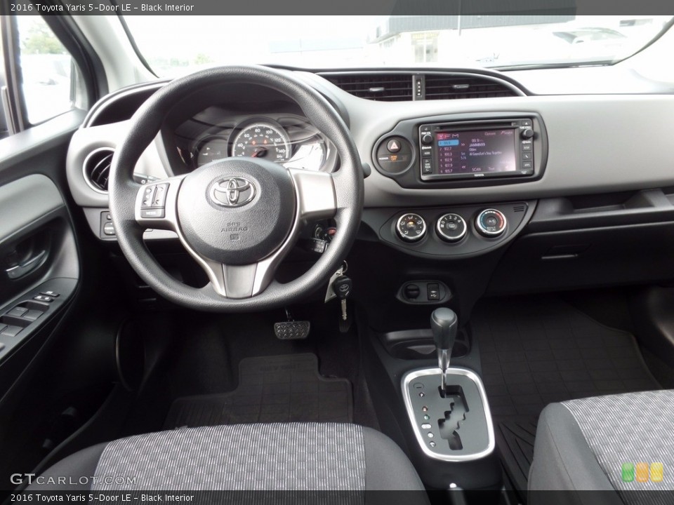 Black Interior Dashboard for the 2016 Toyota Yaris 5-Door LE #116015472