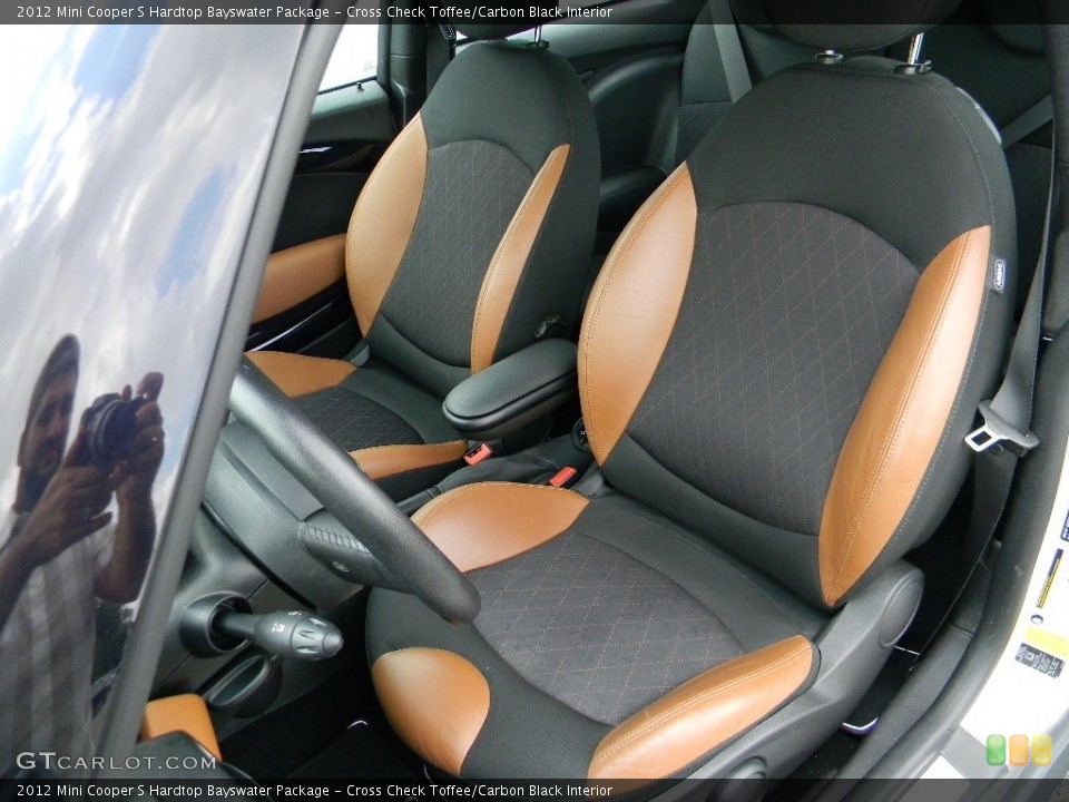 Cross Check Toffee/Carbon Black Interior Front Seat for the 2012 Mini Cooper S Hardtop Bayswater Package #116019921