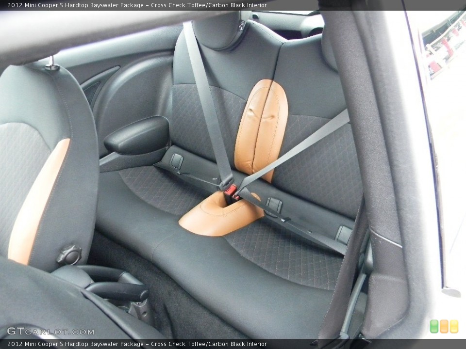 Cross Check Toffee/Carbon Black Interior Rear Seat for the 2012 Mini Cooper S Hardtop Bayswater Package #116019930