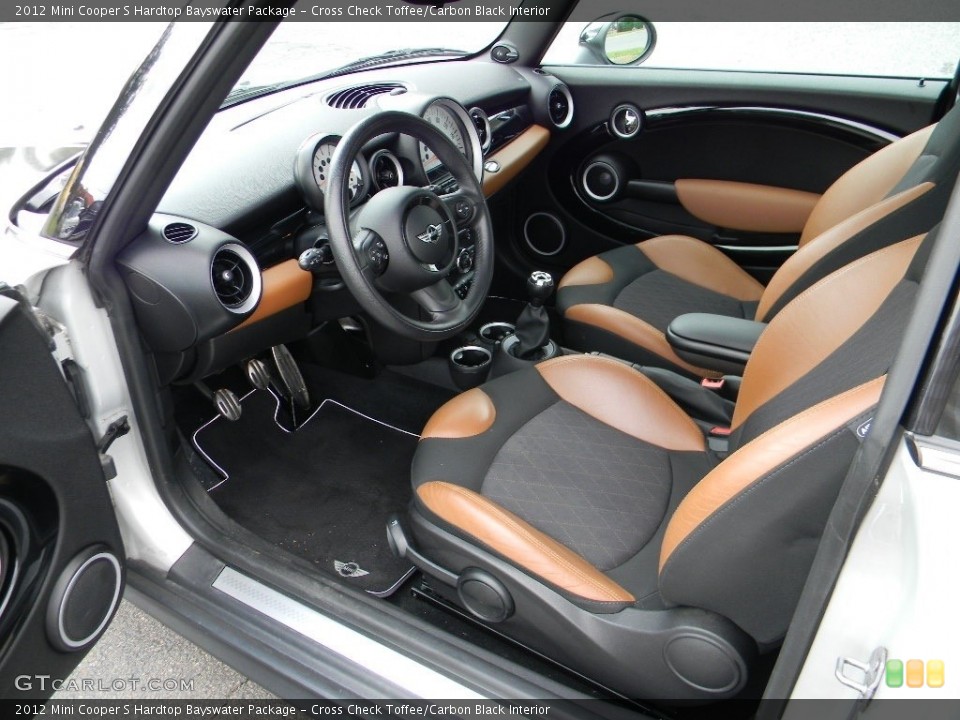 Cross Check Toffee/Carbon Black Interior Prime Interior for the 2012 Mini Cooper S Hardtop Bayswater Package #116019939