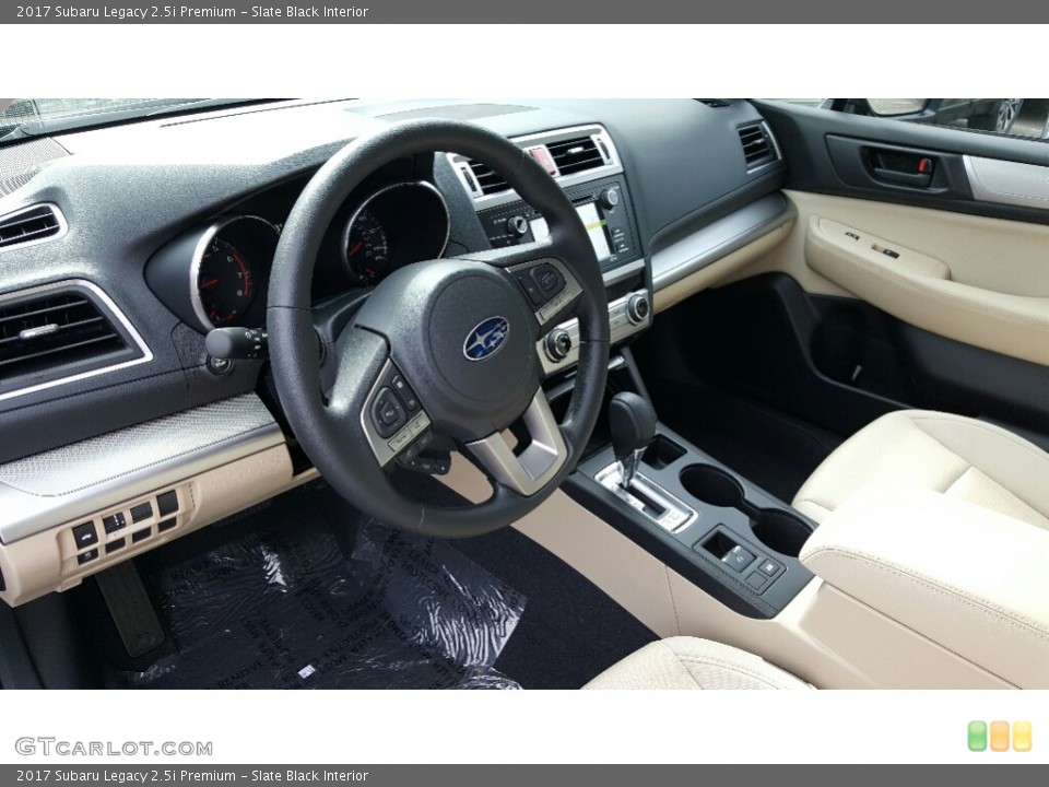 Slate Black Interior Photo for the 2017 Subaru Legacy 2.5i Premium #116022240