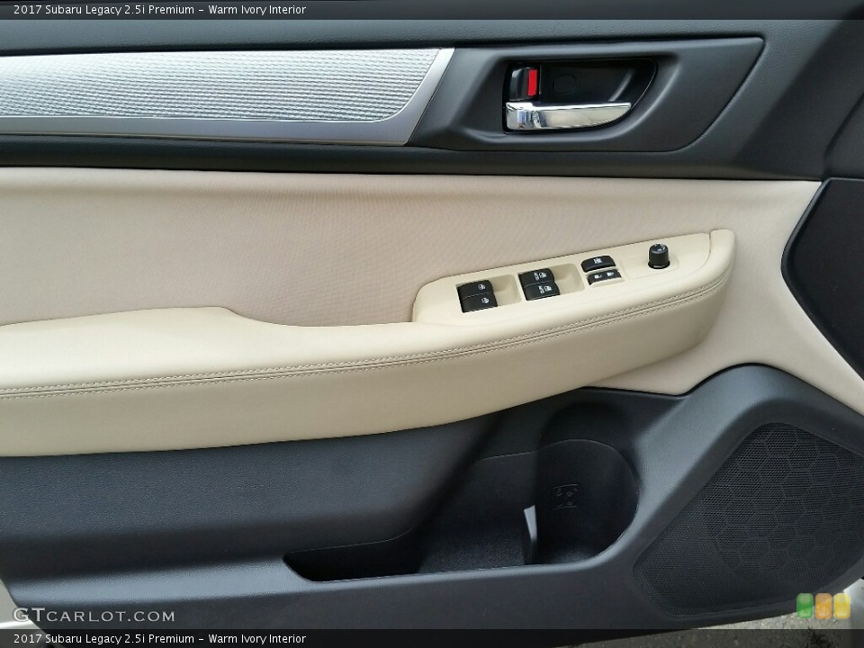 Warm Ivory Interior Door Panel for the 2017 Subaru Legacy 2.5i Premium #116023053