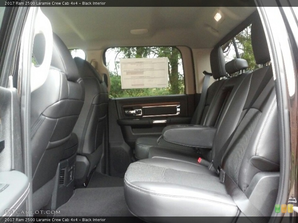 Black Interior Rear Seat for the 2017 Ram 2500 Laramie Crew Cab 4x4 #116023173