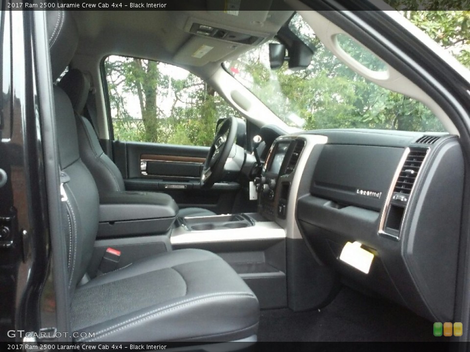 Black Interior Front Seat for the 2017 Ram 2500 Laramie Crew Cab 4x4 #116023521