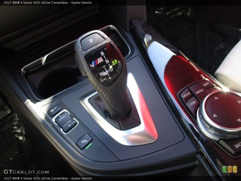 Oyster Interior Transmission for the 2017 BMW 4 Series 430i xDrive Convertible #116024010