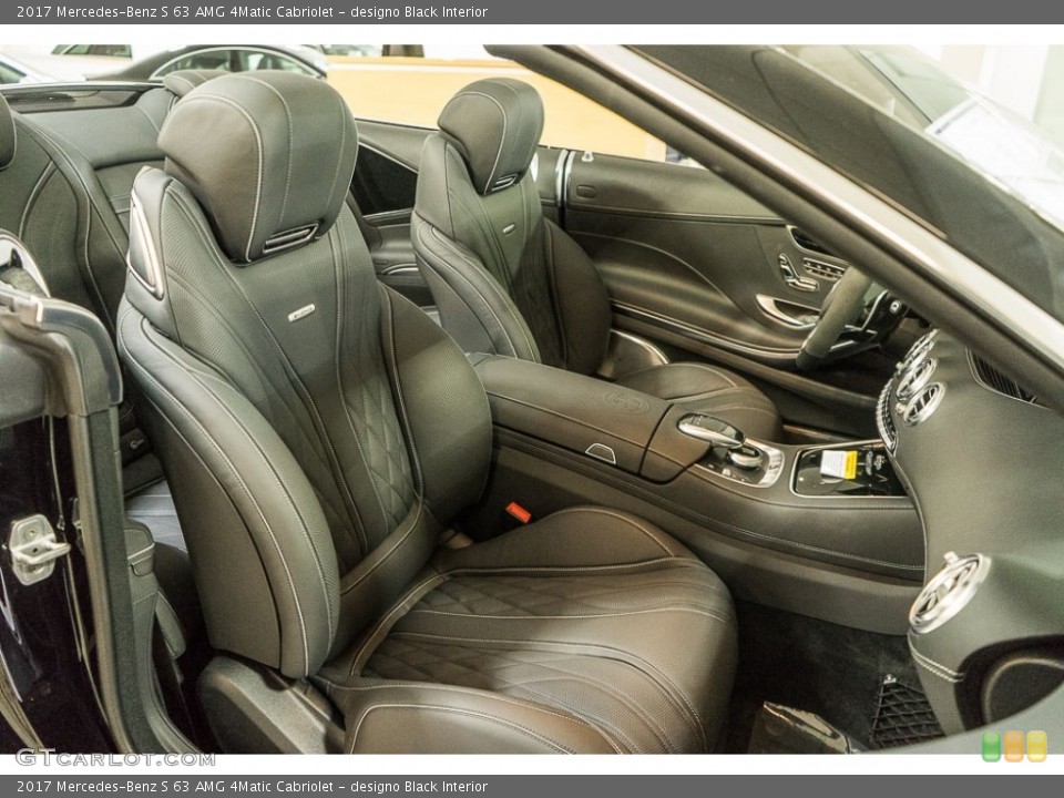 designo Black Interior Photo for the 2017 Mercedes-Benz S 63 AMG 4Matic Cabriolet #116024157