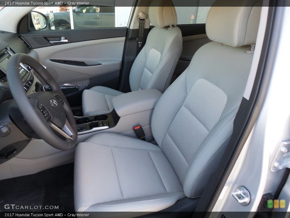 Gray Interior Front Seat for the 2017 Hyundai Tucson Sport AWD #116025024