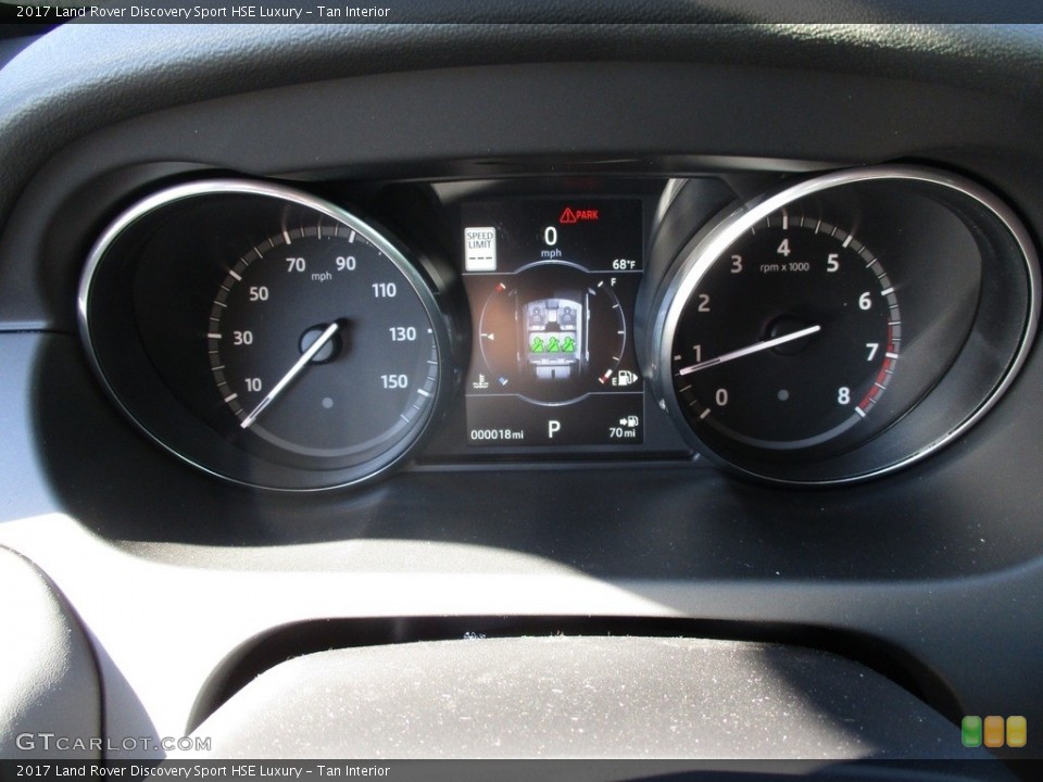 Tan Interior Gauges for the 2017 Land Rover Discovery Sport HSE Luxury #116025084