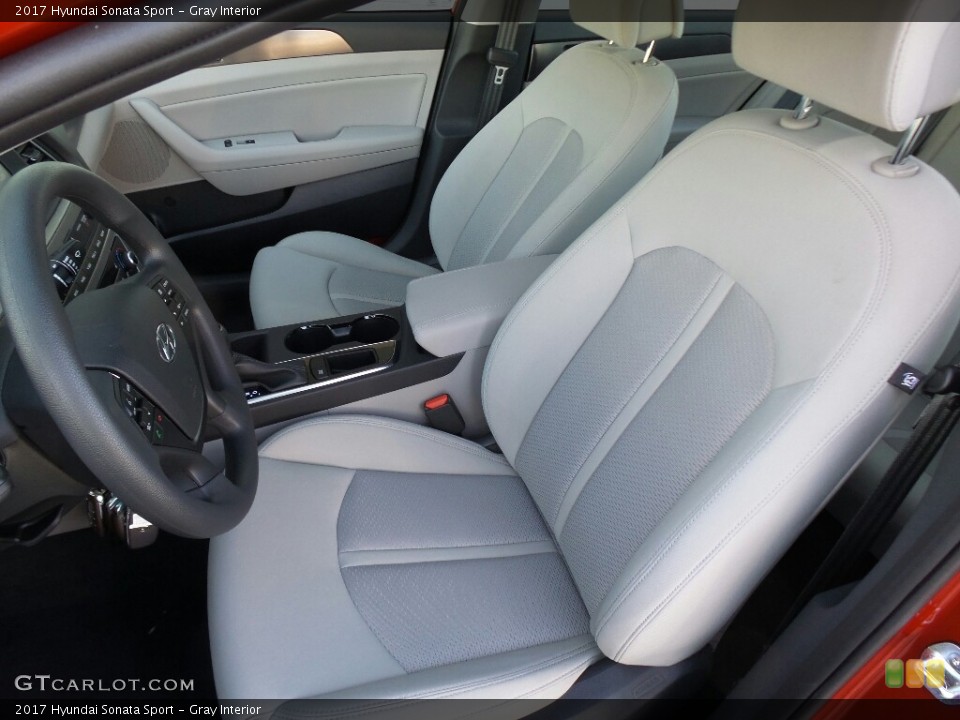 Gray Interior Front Seat for the 2017 Hyundai Sonata Sport #116028321