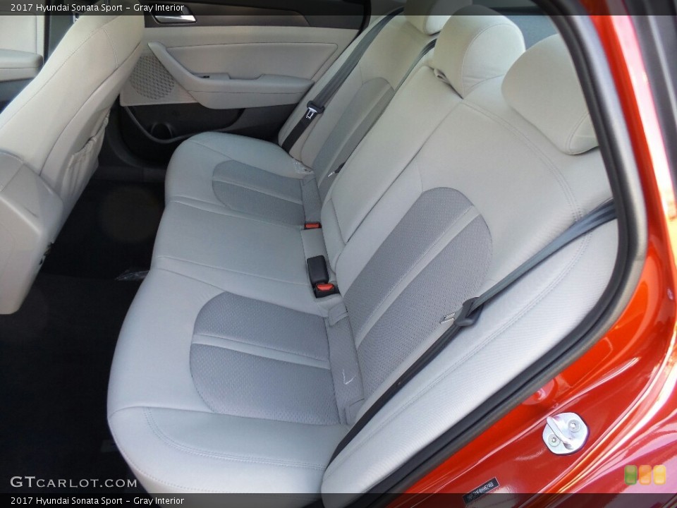 Gray Interior Rear Seat for the 2017 Hyundai Sonata Sport #116028351