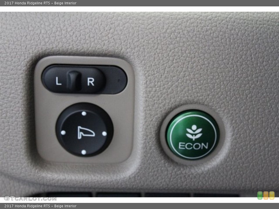 Beige Interior Controls for the 2017 Honda Ridgeline RTS #116030625