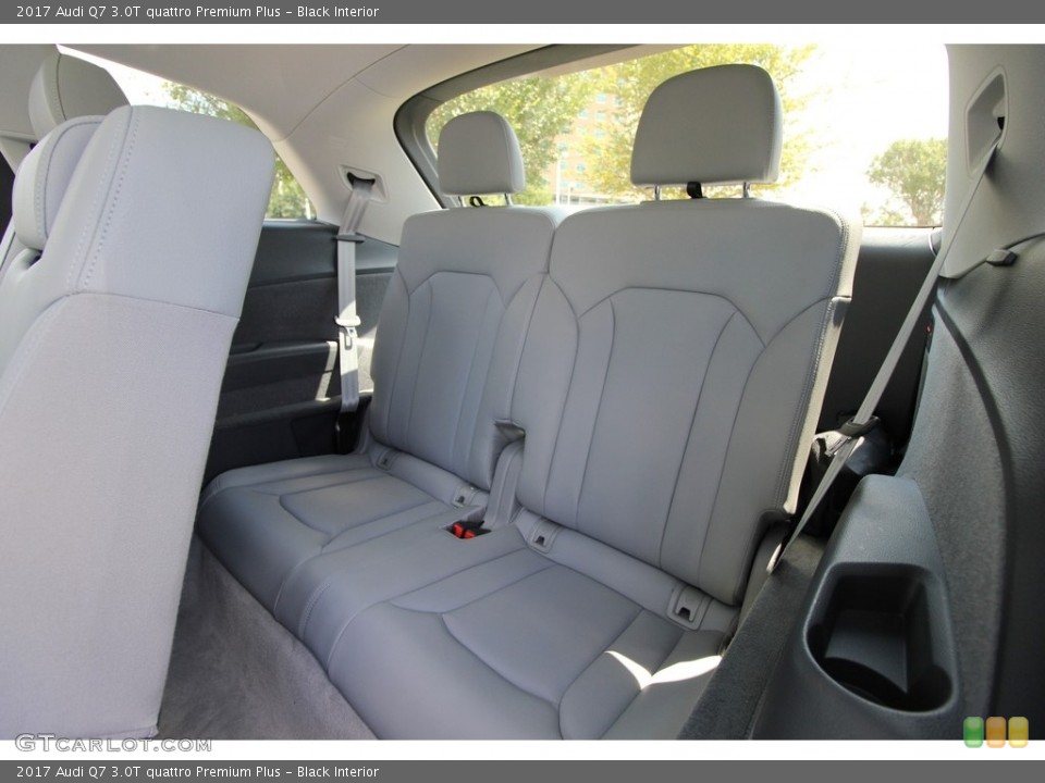 Black Interior Rear Seat for the 2017 Audi Q7 3.0T quattro Premium Plus #116031456