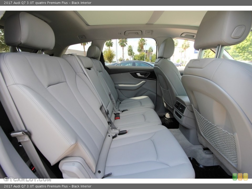 Black Interior Rear Seat for the 2017 Audi Q7 3.0T quattro Premium Plus #116031555