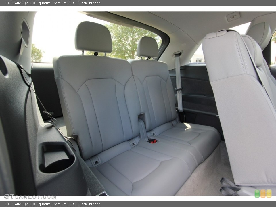 Black Interior Rear Seat for the 2017 Audi Q7 3.0T quattro Premium Plus #116031579