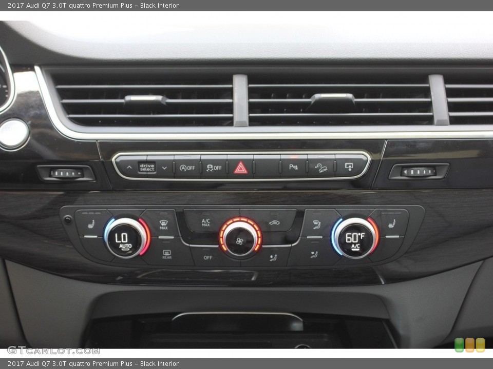 Black Interior Controls for the 2017 Audi Q7 3.0T quattro Premium Plus #116031798