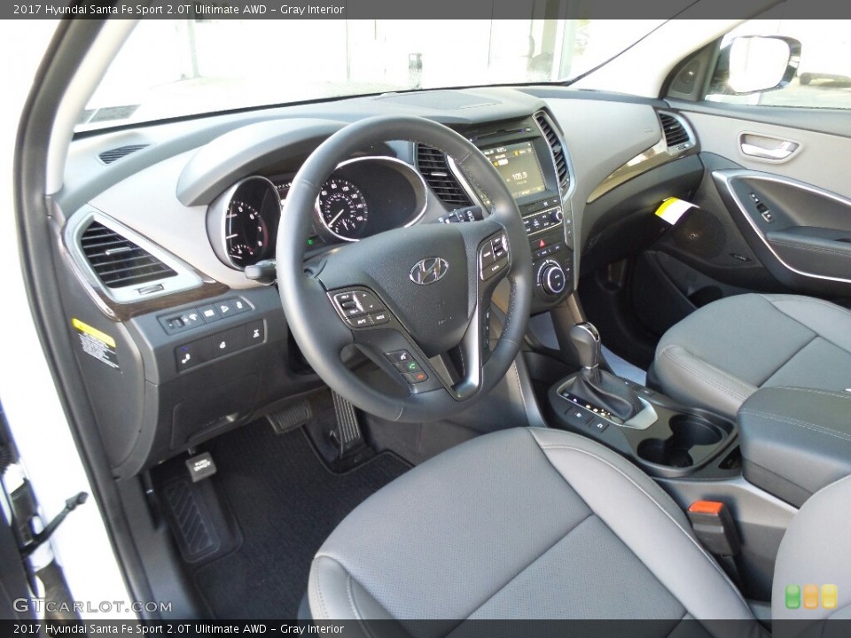Gray Interior Photo for the 2017 Hyundai Santa Fe Sport 2.0T Ulitimate AWD #116031996