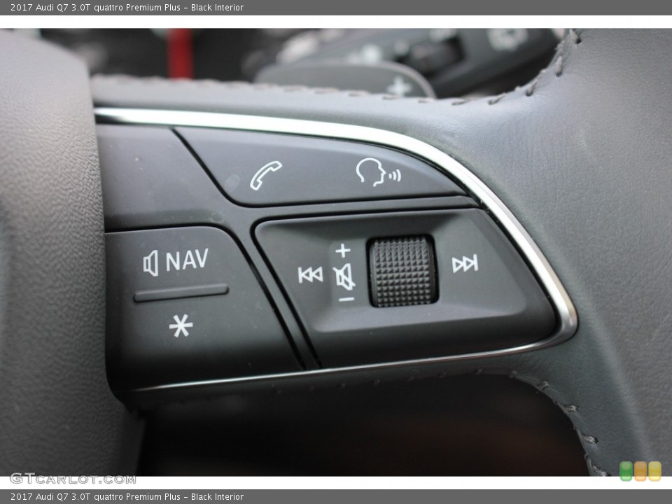 Black Interior Controls for the 2017 Audi Q7 3.0T quattro Premium Plus #116032023