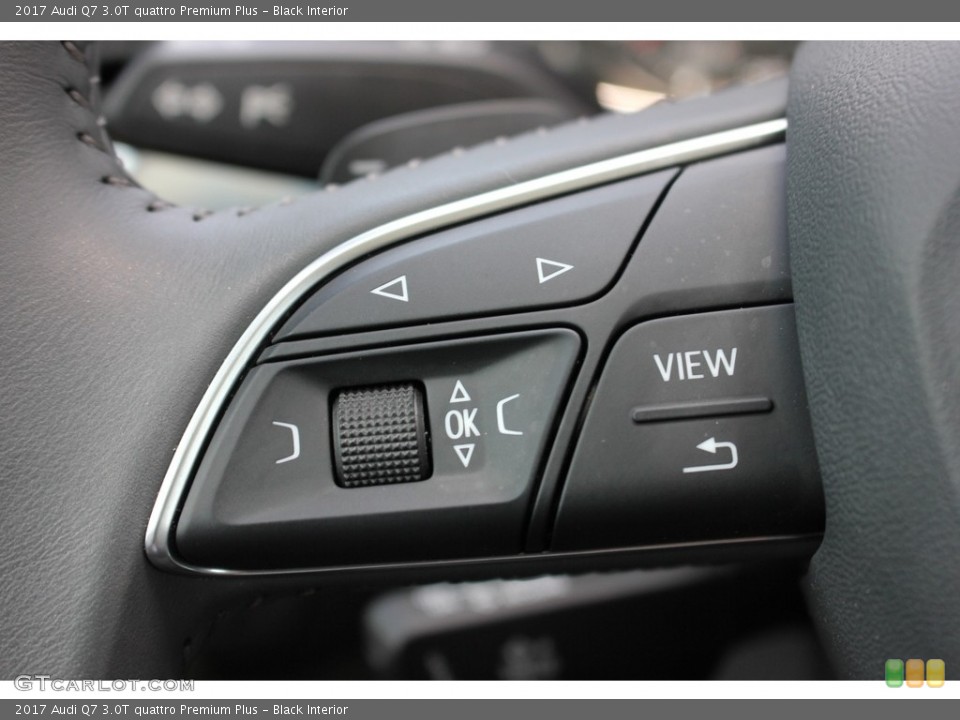 Black Interior Controls for the 2017 Audi Q7 3.0T quattro Premium Plus #116032047